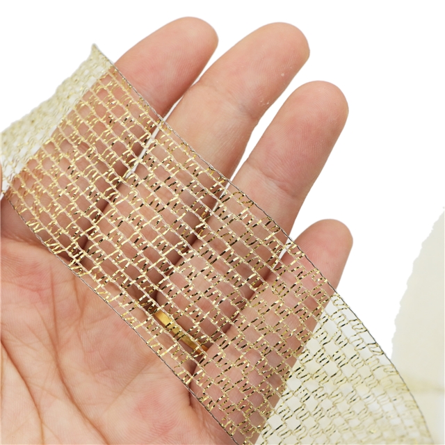 1.5" stretch wired ribbon