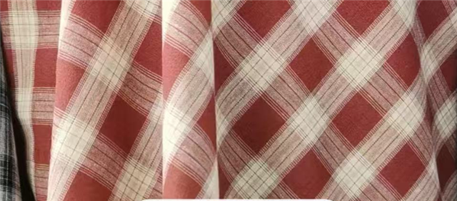 yarn dyed checkered fabric