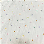 color dot cotton double-layer gauze
