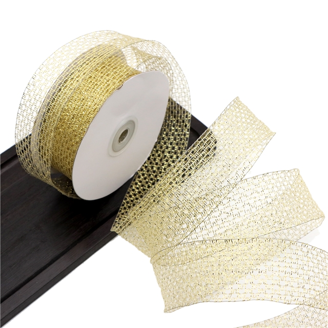 1.5" stretch wired ribbon