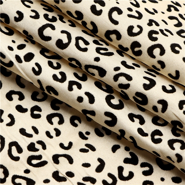 leopard series velvet satin fabric