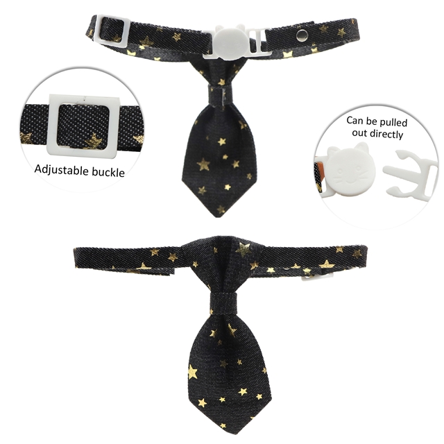 fabric adjustable pet tie collar