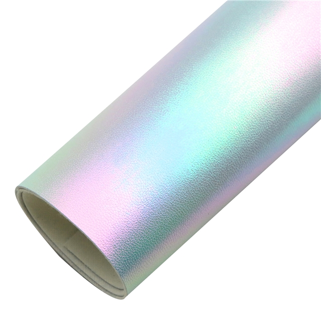 synthetic leather iridescent sheep pattern faux leather