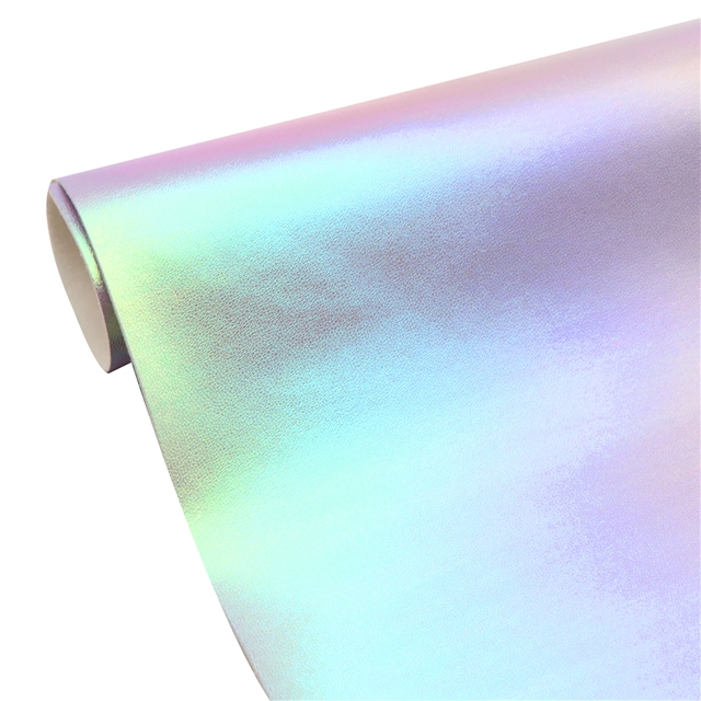 synthetic leather iridescent sheep pattern faux leather