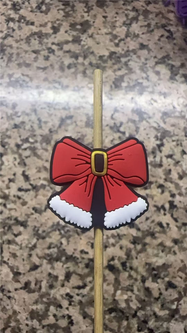 silicone christmas bow silicone beads