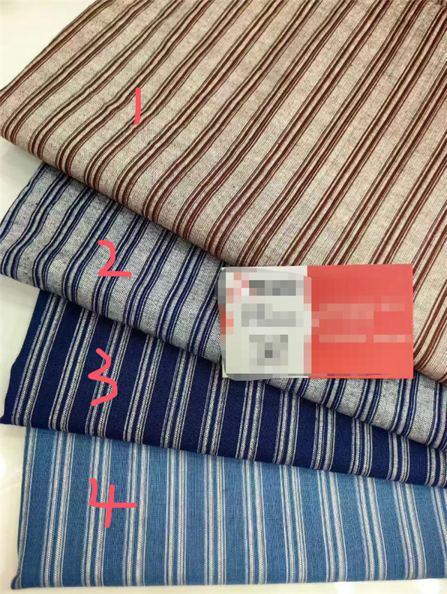 yarn dyed striped jacquard fabric