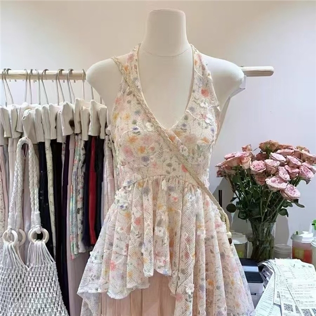 100% polyester 3d flower printed hollow knitted jacquard mesh fabric