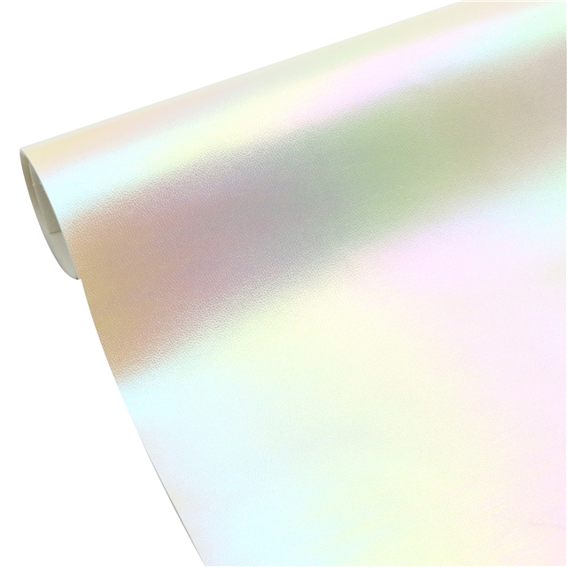 synthetic leather iridescent sheep pattern faux leather