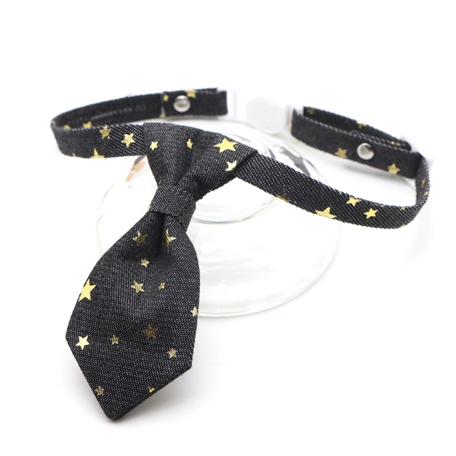 polyester pentagram adjustable pet tie collar