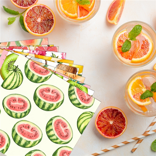 hawaii watermelon fruit series gift packaging paper set