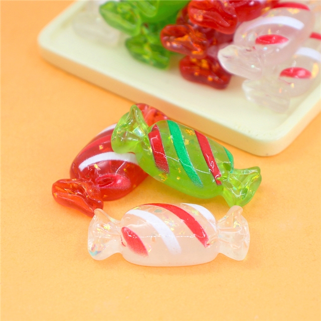 resin christmas candy 3d resin accessories