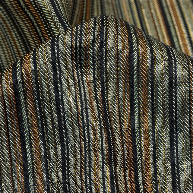 Fine colored striped bright Metallic Embroidery Threads fabric 98-100-1#,50*145cm(19.7*57.1