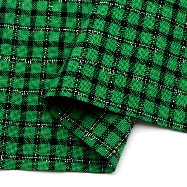 golden thread woolen woven small fragrant fabric