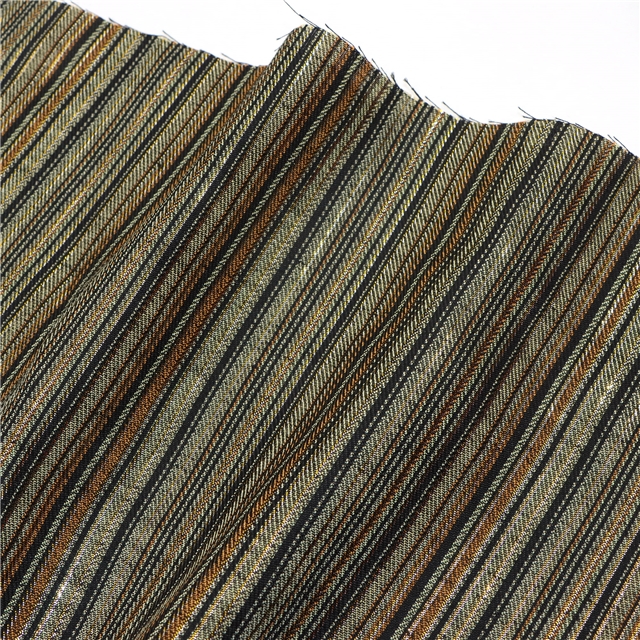 Fine colored striped bright Metallic Embroidery Threads fabric