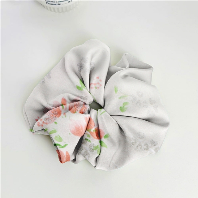 offset printed small floral glitter polyester fabric