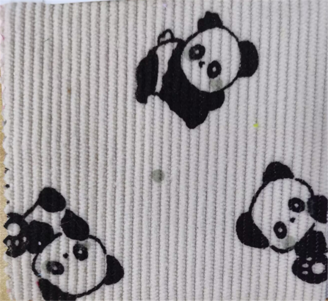 panda corduroy ribbed fabric