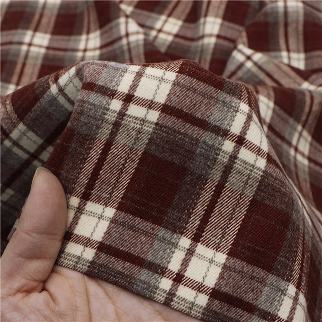 brushed yarn dyed checkered fabric 50*150cm(19.7*59.1