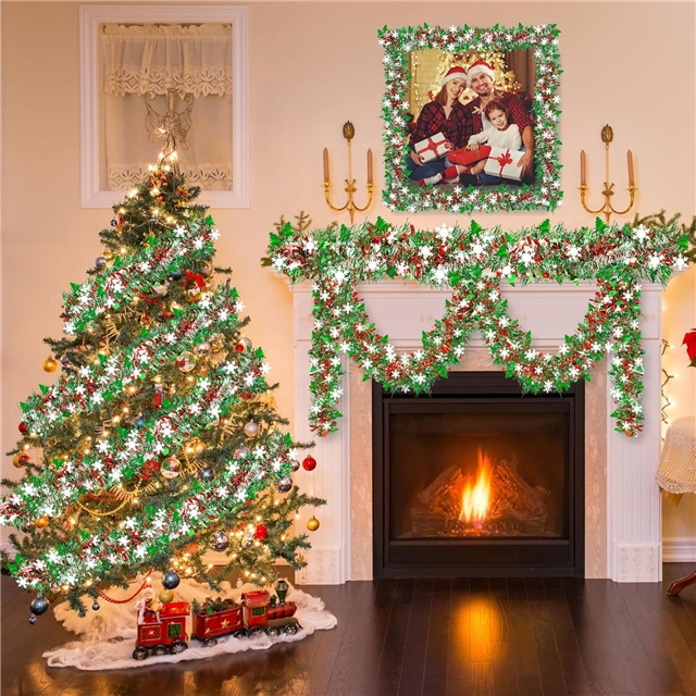 length: 2m pet christmas day floral decorative strips