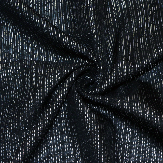 silver striped chiffon fabric 3#black,50*150cm(19.7*59.1