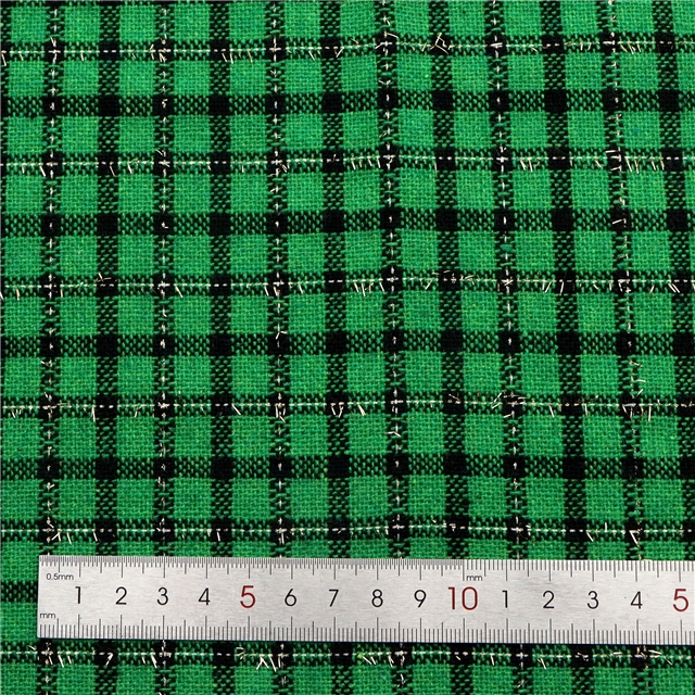 golden thread woolen woven small fragrant fabric
