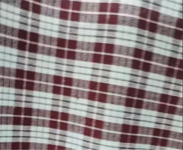 yarn dyed checkered fabric