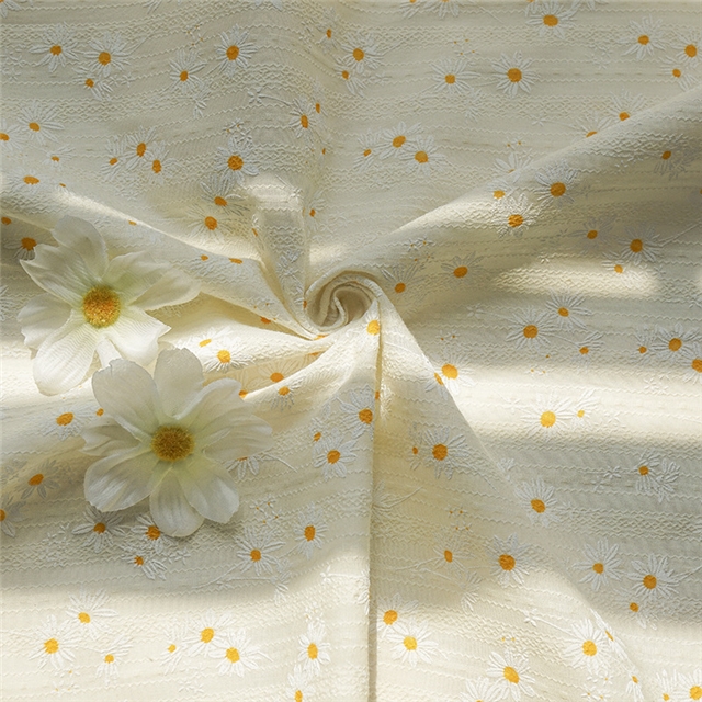 pure cotton offset printing daisy fabric