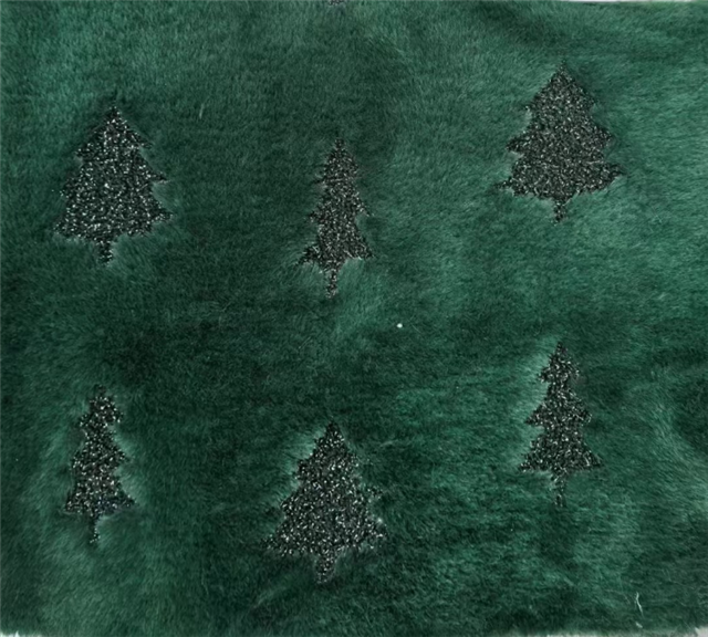 christmas tree velvet fabric