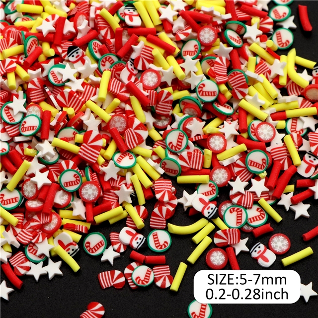 Christmas series soft ceramic slice packaging filler 1#