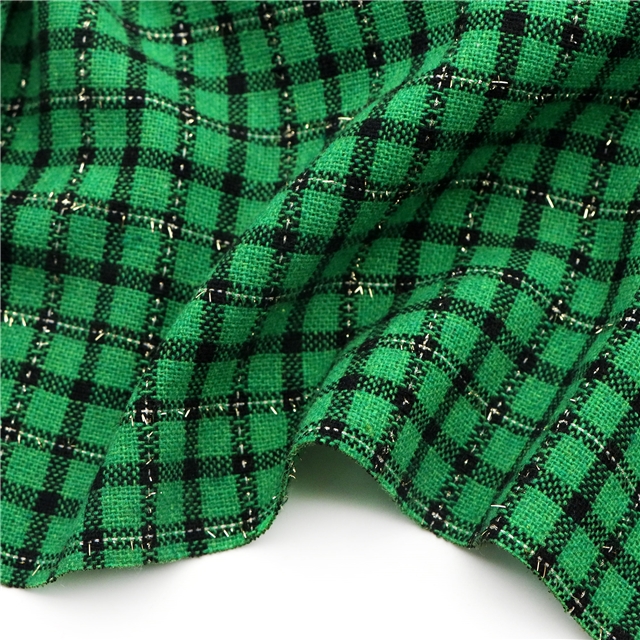 golden thread woolen woven small fragrant fabric