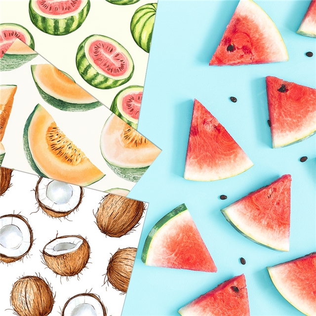hawaii watermelon fruit series gift packaging paper set