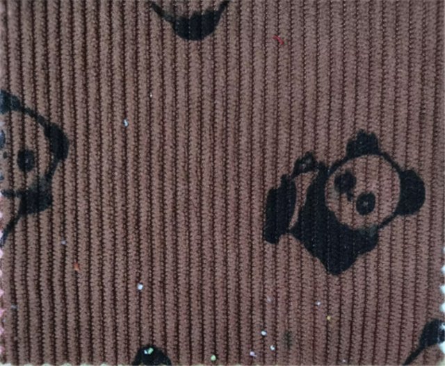 panda corduroy ribbed fabric