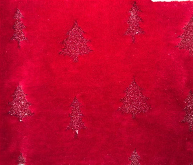 christmas tree velvet fabric