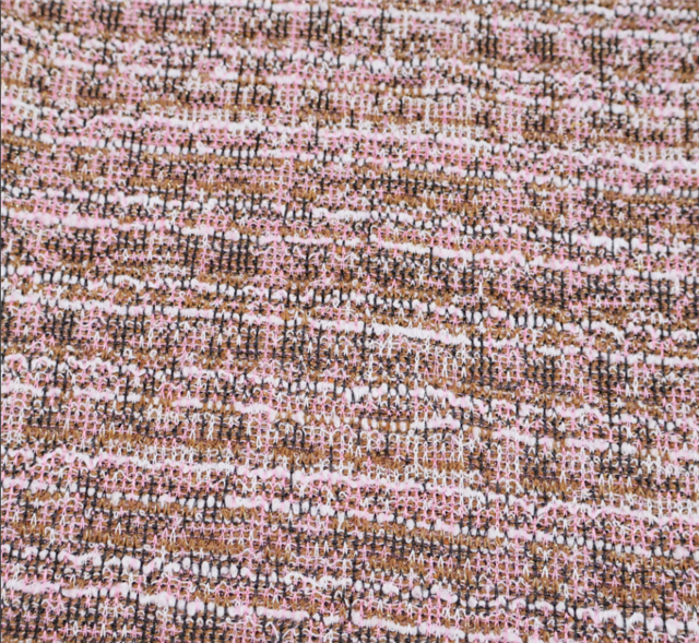 colorful bright silk woven horizontal stripe small fragrant style fabric