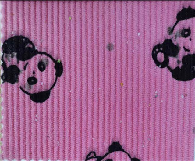 panda corduroy ribbed fabric