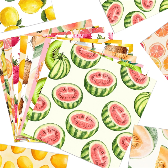 hawaii watermelon fruit series gift packaging paper set
