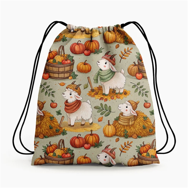 polyester cotton animal pumpkin series polyester cotton fabric set (4 pcs/set)