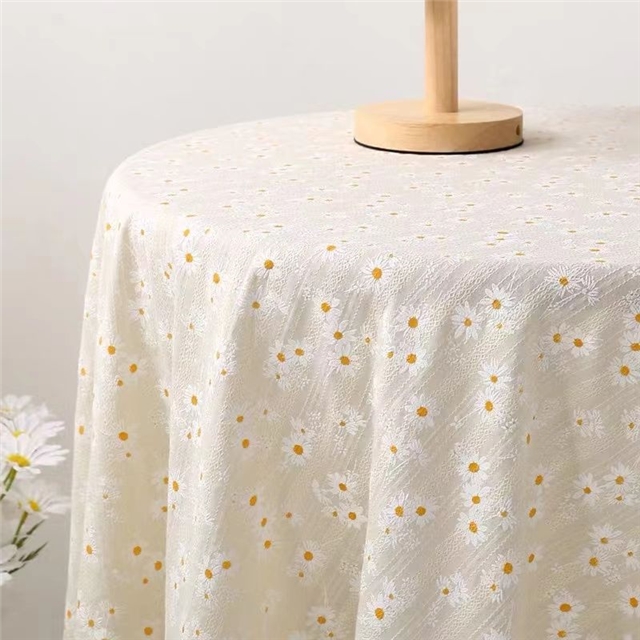 pure cotton offset printing daisy fabric