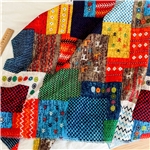 vintage ethnic style floral patchwork cotton fabric