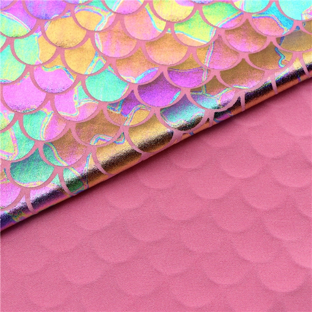 20*58" 50*145cm laser knitting 2 ways stretch knit fabric