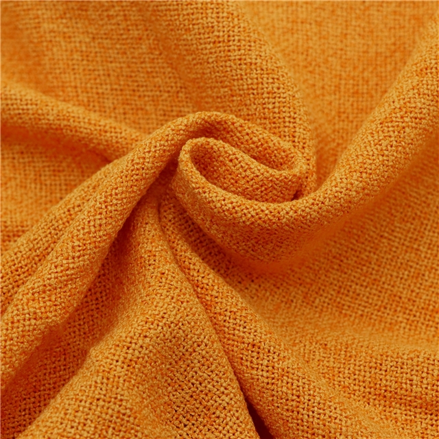 polyester solid color imitation linen fabric