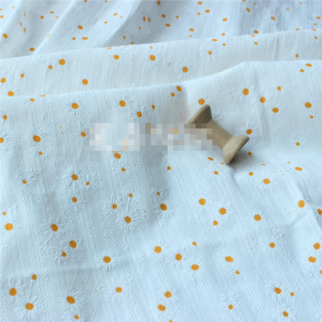 pure cotton offset printing daisy fabric