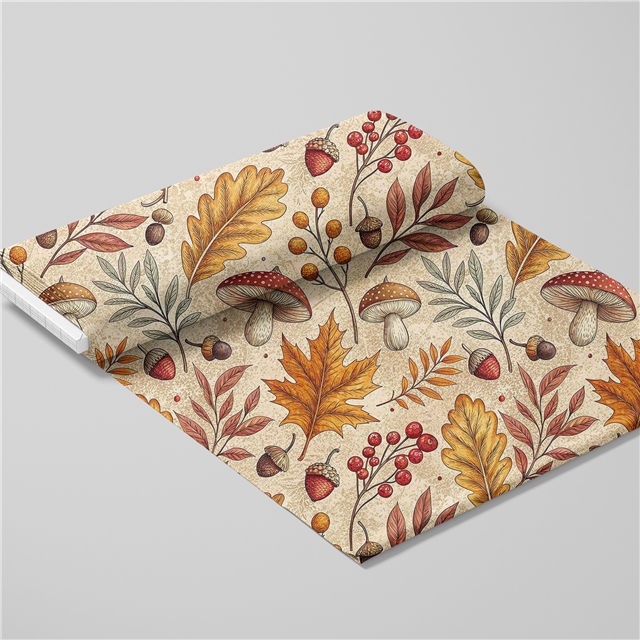 polyester cotton animal pumpkin series polyester cotton fabric set (4 pcs/set)