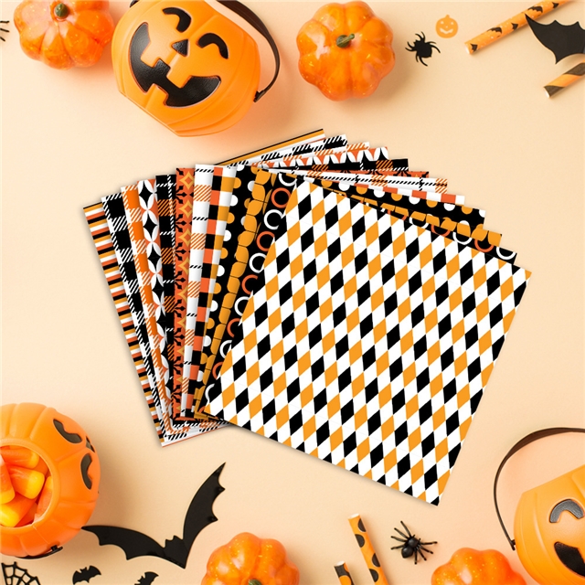 halloween pumpkin skull series gift packaging paper set