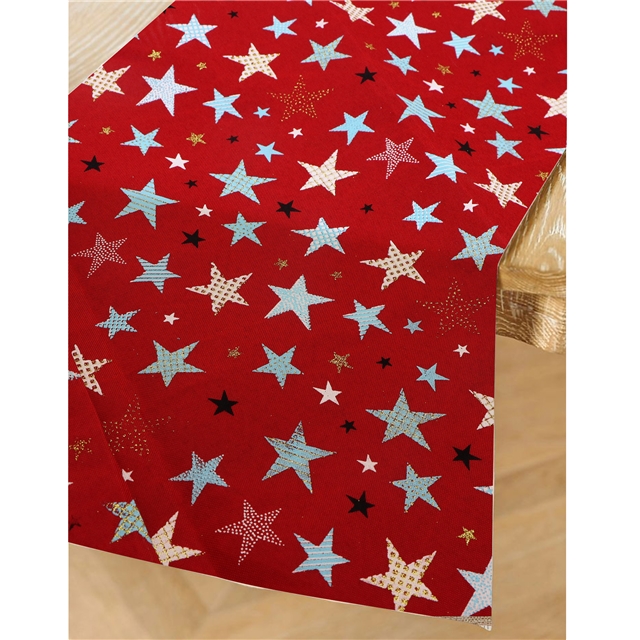 glitter ink printing pentagram imitation linen fabric