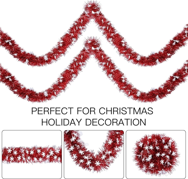 length: 2m resin christmas day floral decorative strips