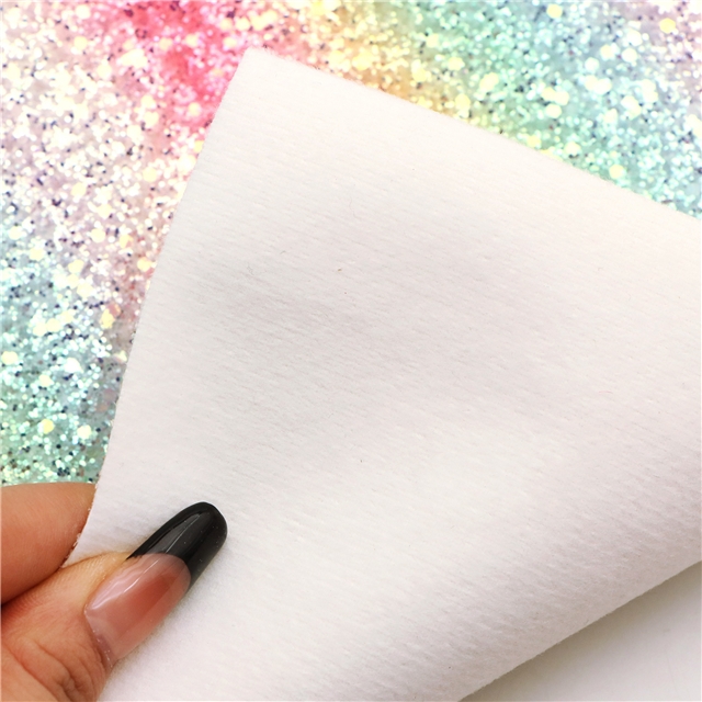 synthetic leather chunky glitter big small sequins mixed faux leather