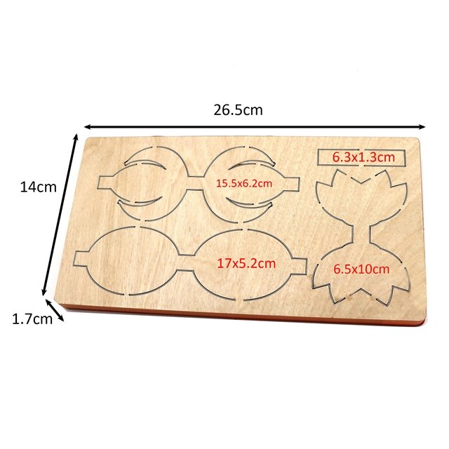 wooden bowknot diy wooden kinife mold 