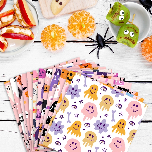 halloween pumpkin skull series gift packaging paper set