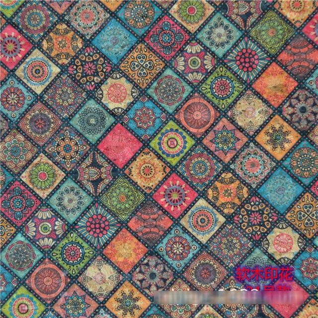 synthetic leather ethnic style geometric patterns wood grain faux leather