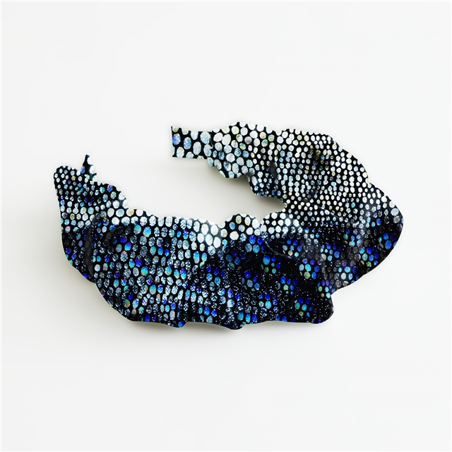 iridescent laser hot stamping irregular dots fabric